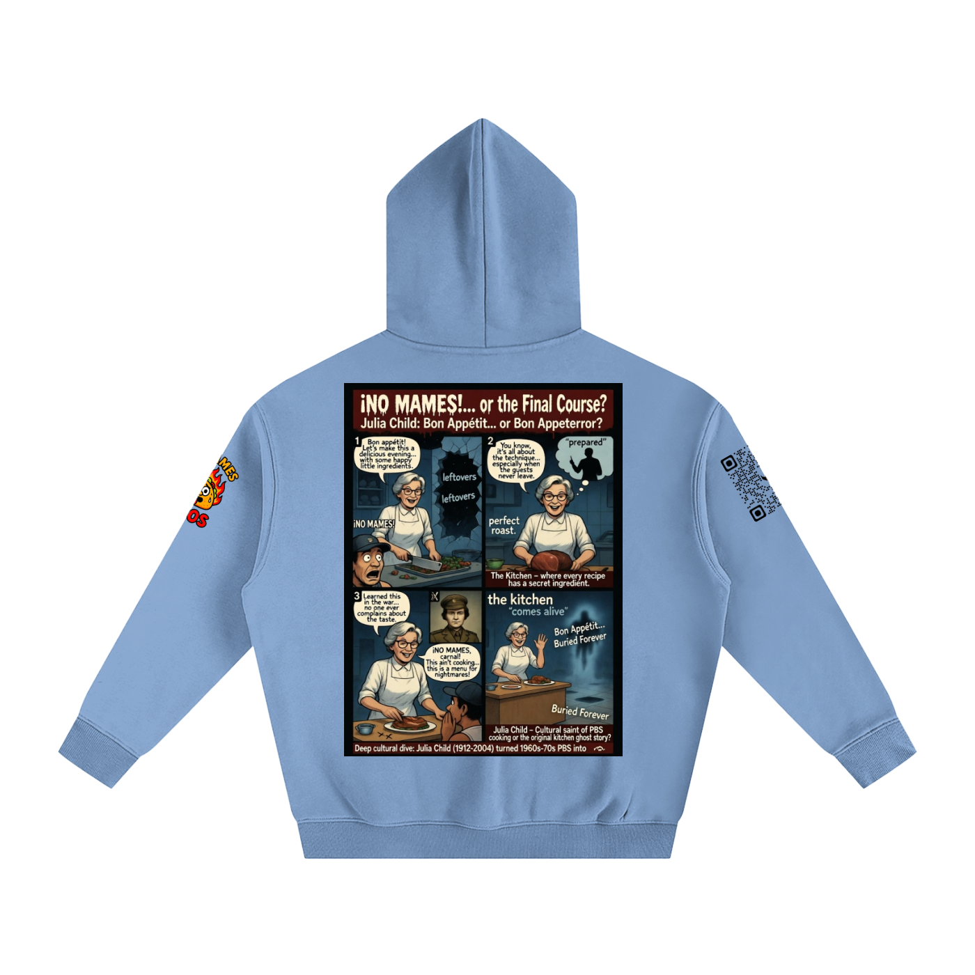 Julia Child Her Secret Recipes Oversize Fleeced Hoodie