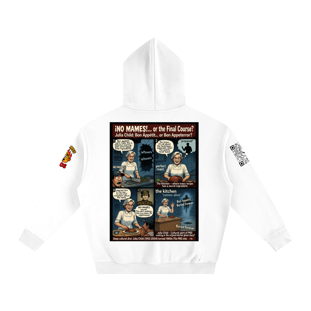 Julia Child Her Secret Recipes Oversize Fleeced Hoodie