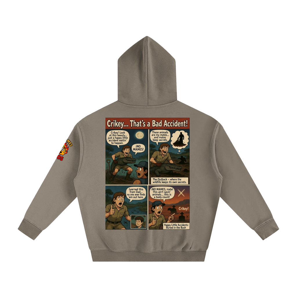 Crocadile Hunter Oversize Fleeced Hoodie