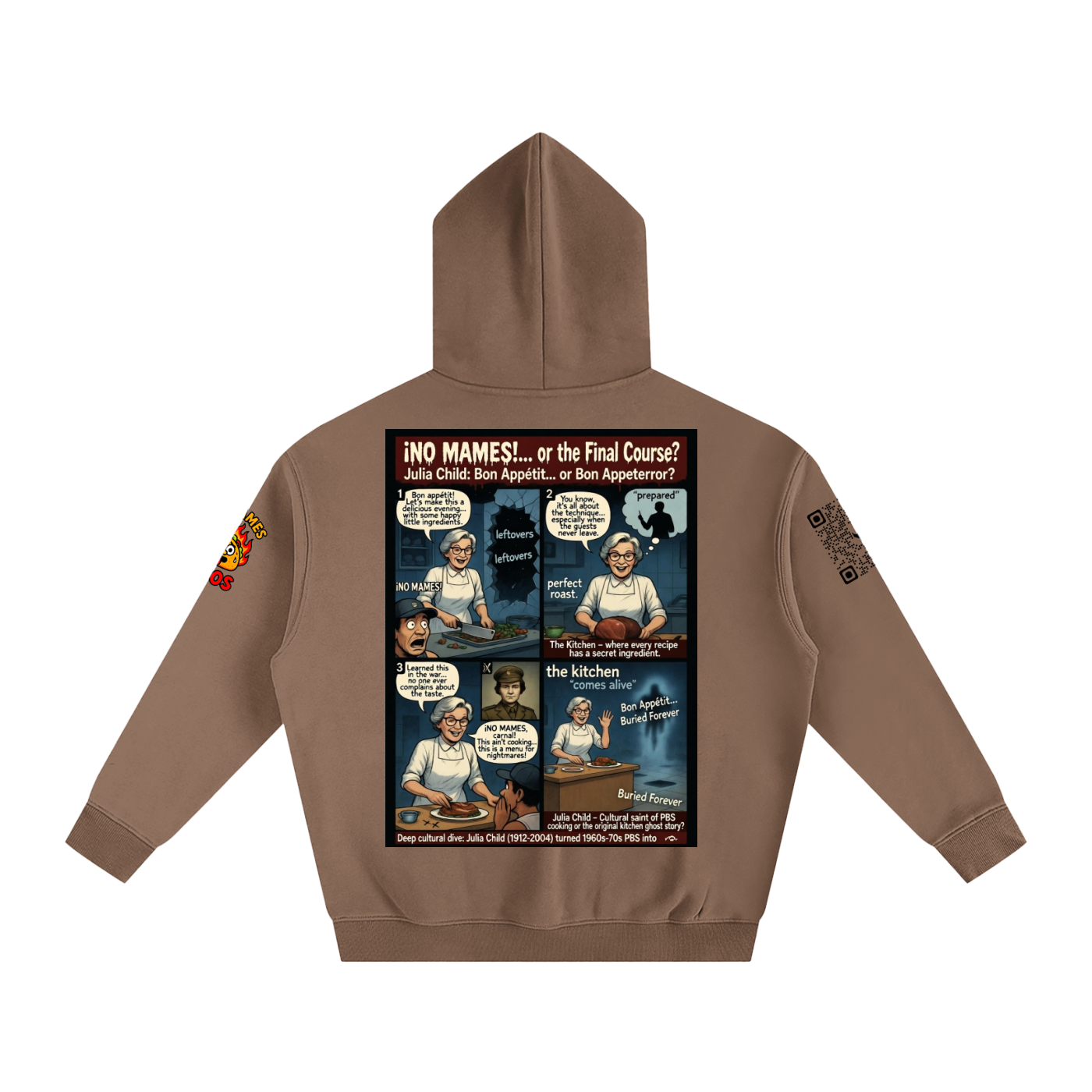 Julia Child Her Secret Recipes Oversize Fleeced Hoodie