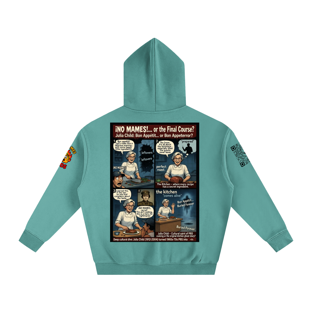 Julia Child Her Secret Recipes Oversize Fleeced Hoodie