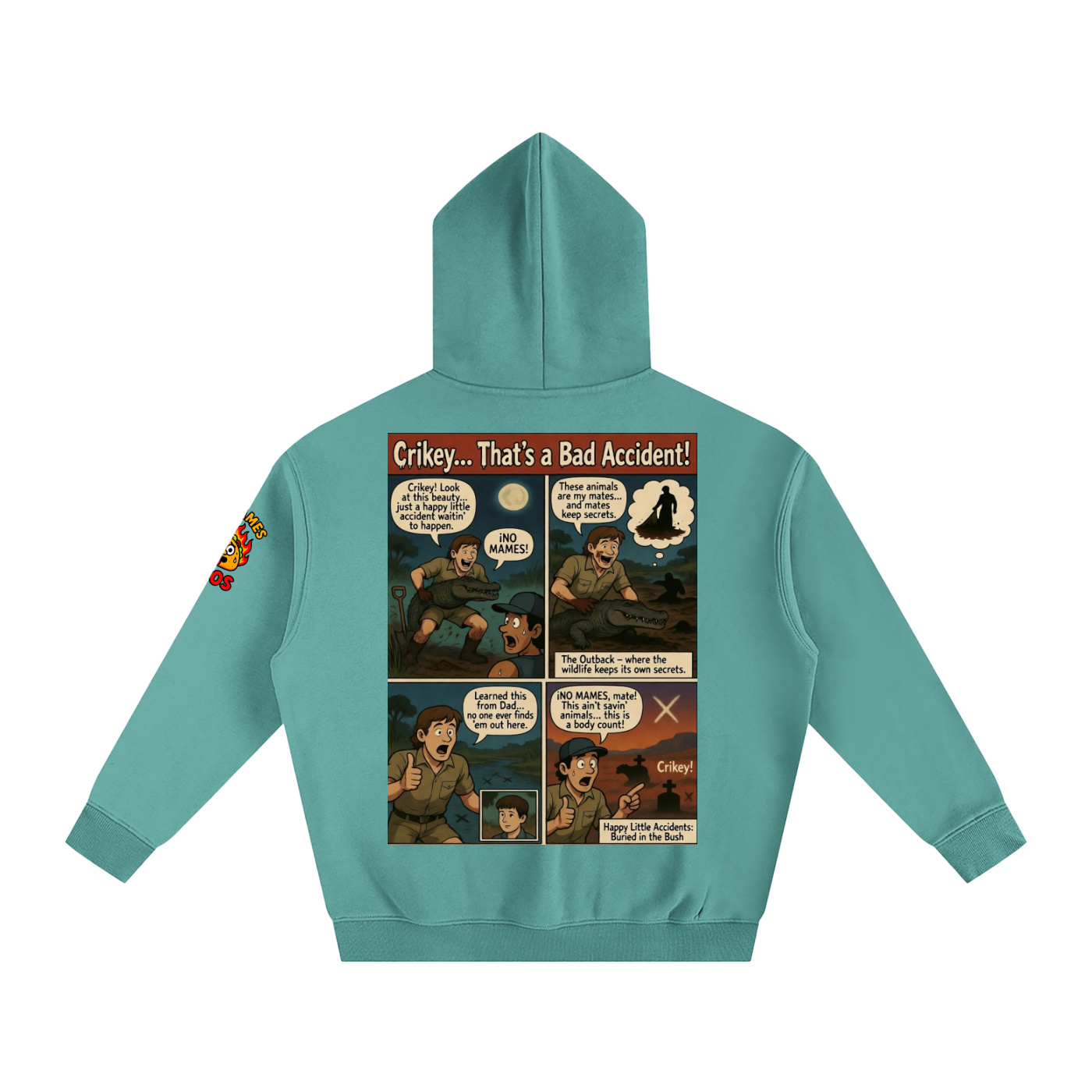 Crocadile Hunter Oversize Fleeced Hoodie