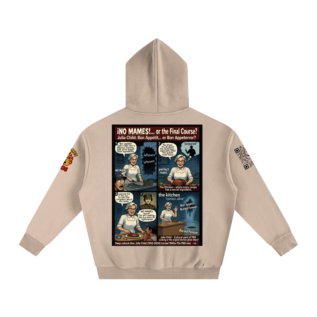 Julia Child Her Secret Recipes Oversize Fleeced Hoodie