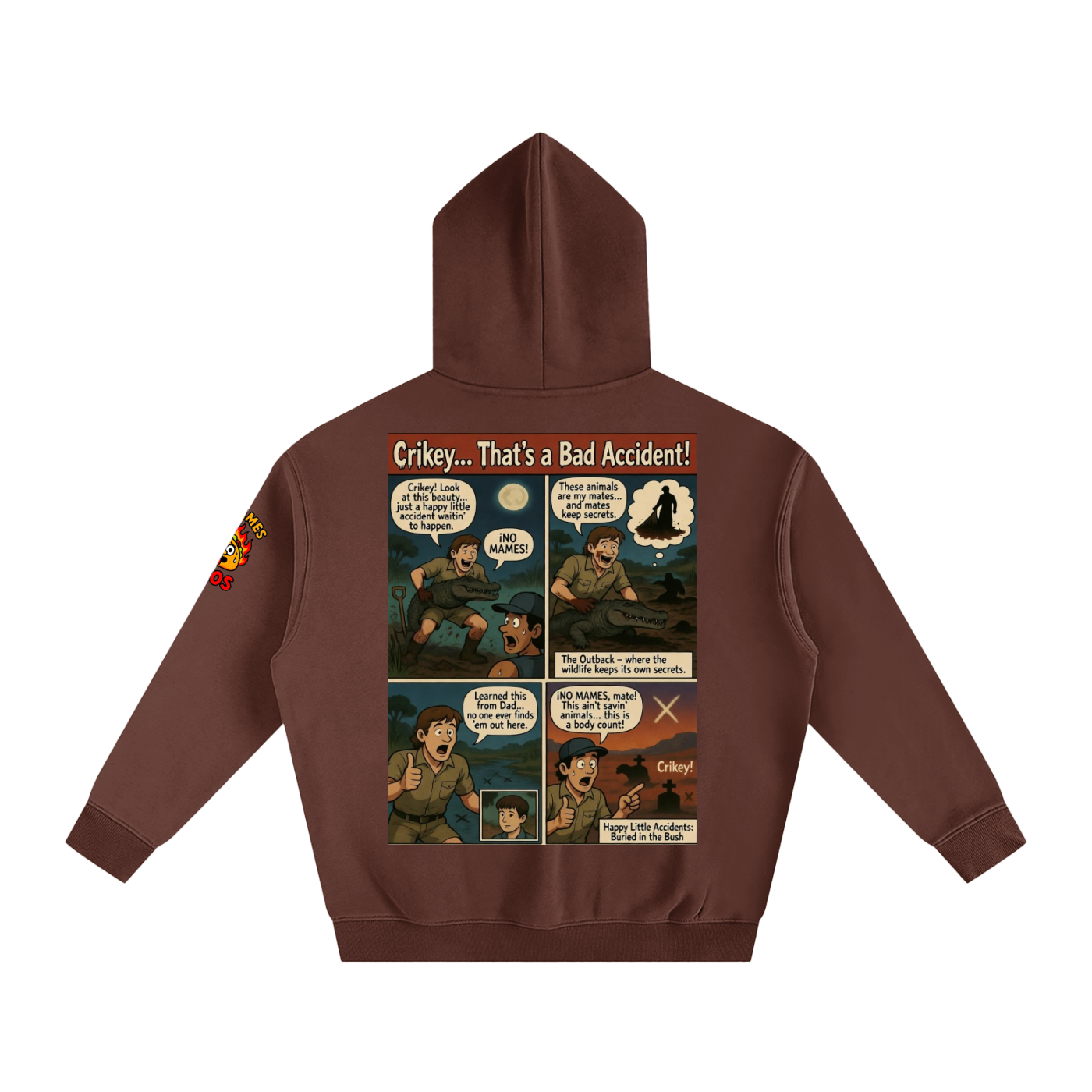 Crocadile Hunter Oversize Fleeced Hoodie