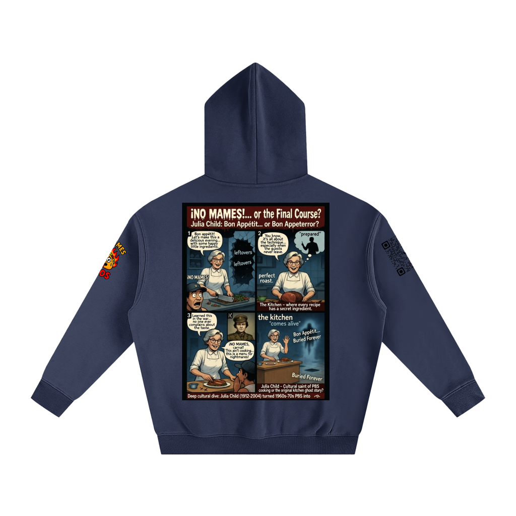 Julia Child Her Secret Recipes Oversize Fleeced Hoodie