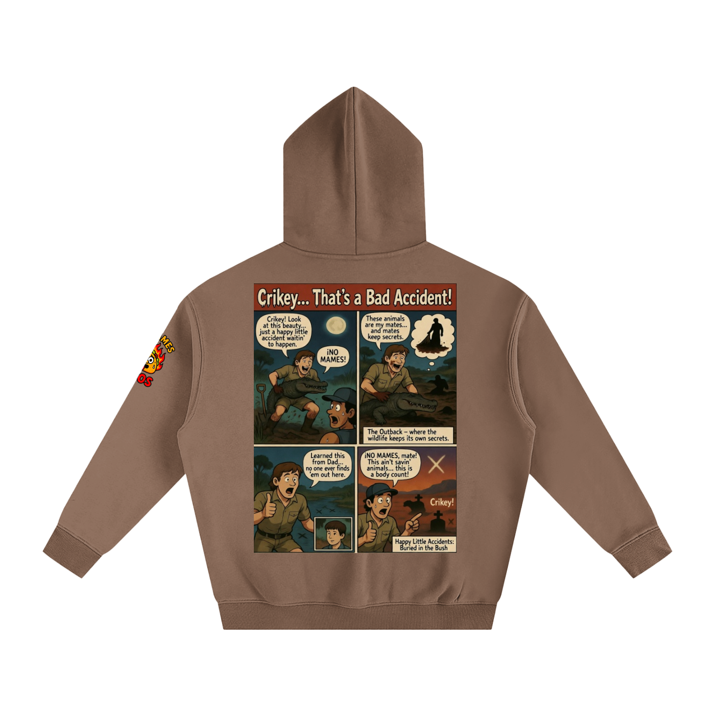Crocadile Hunter Oversize Fleeced Hoodie